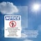 Signmission Detention Pond No Sign With Symbol, 7 in W x Rectangle, Vinyl Decal OS-2PACK-NS-D-710-V-10980 - alternate 4